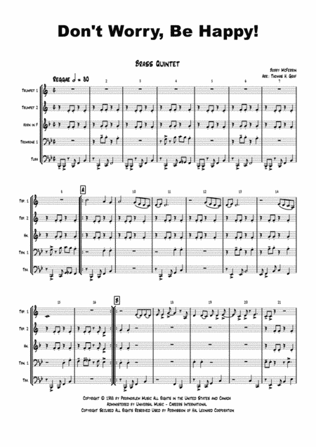 Don't Worry, Be Happy (arr. Thomas H. Graf)
