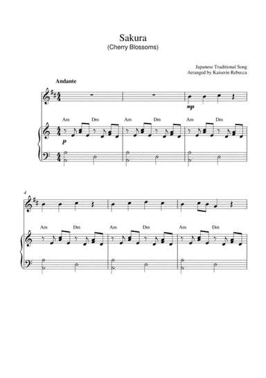 Sakura (Cherry Blossoms) (arr. Kaiserin Rebecca)