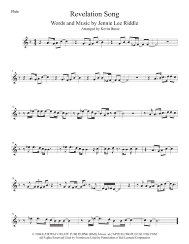 Revelation Song (arr. Kevin Busse)