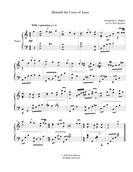 Beneath the Cross of Jesus (arr. Rick Barham)