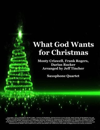 What God Wants For Christmas (arr. Jeff Tincher)