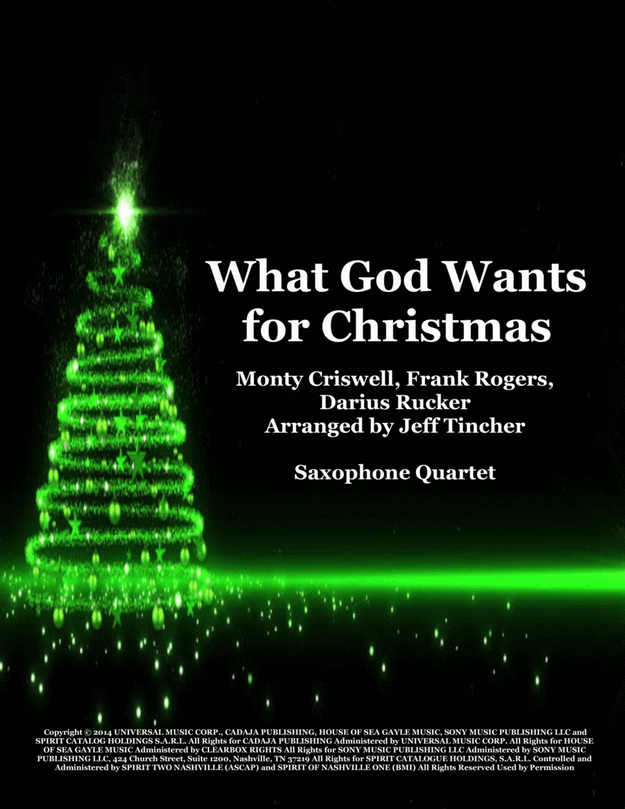 What God Wants For Christmas (arr. Jeff Tincher)