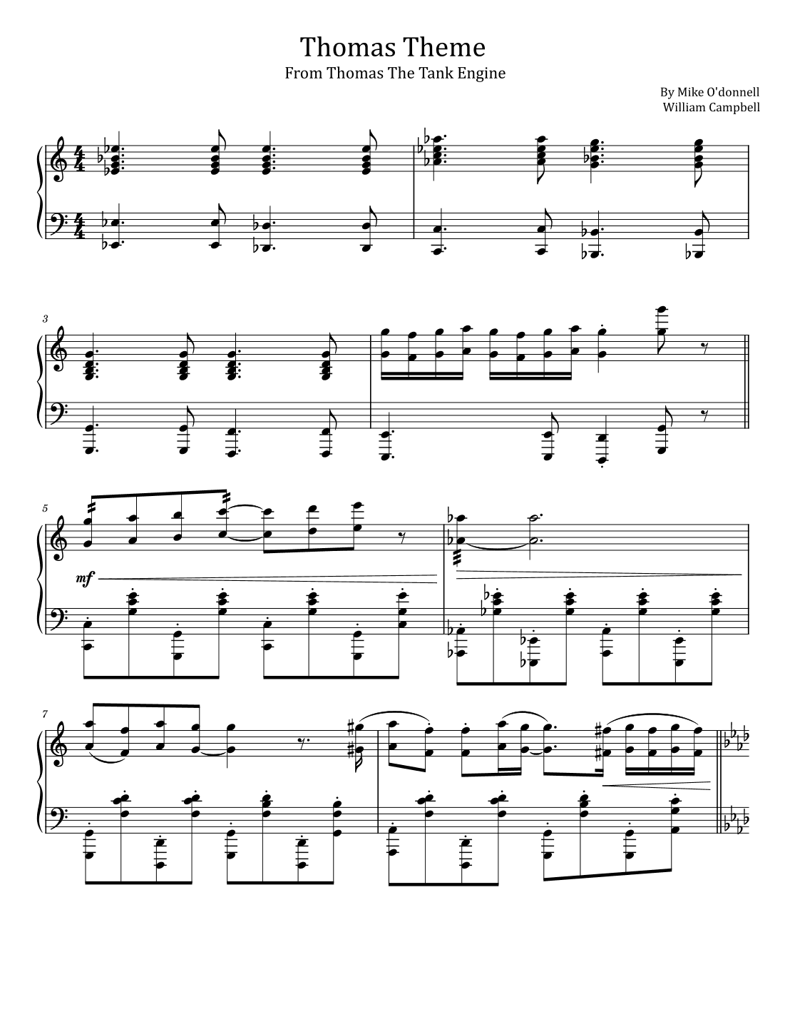 Thomas Theme (arr. poon)