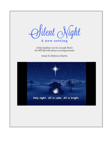 Silent Night (a new setting) (arr. Rebecca Hawkes Martin)