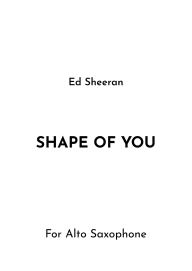 Shape Of You (arr. Jireh J.)