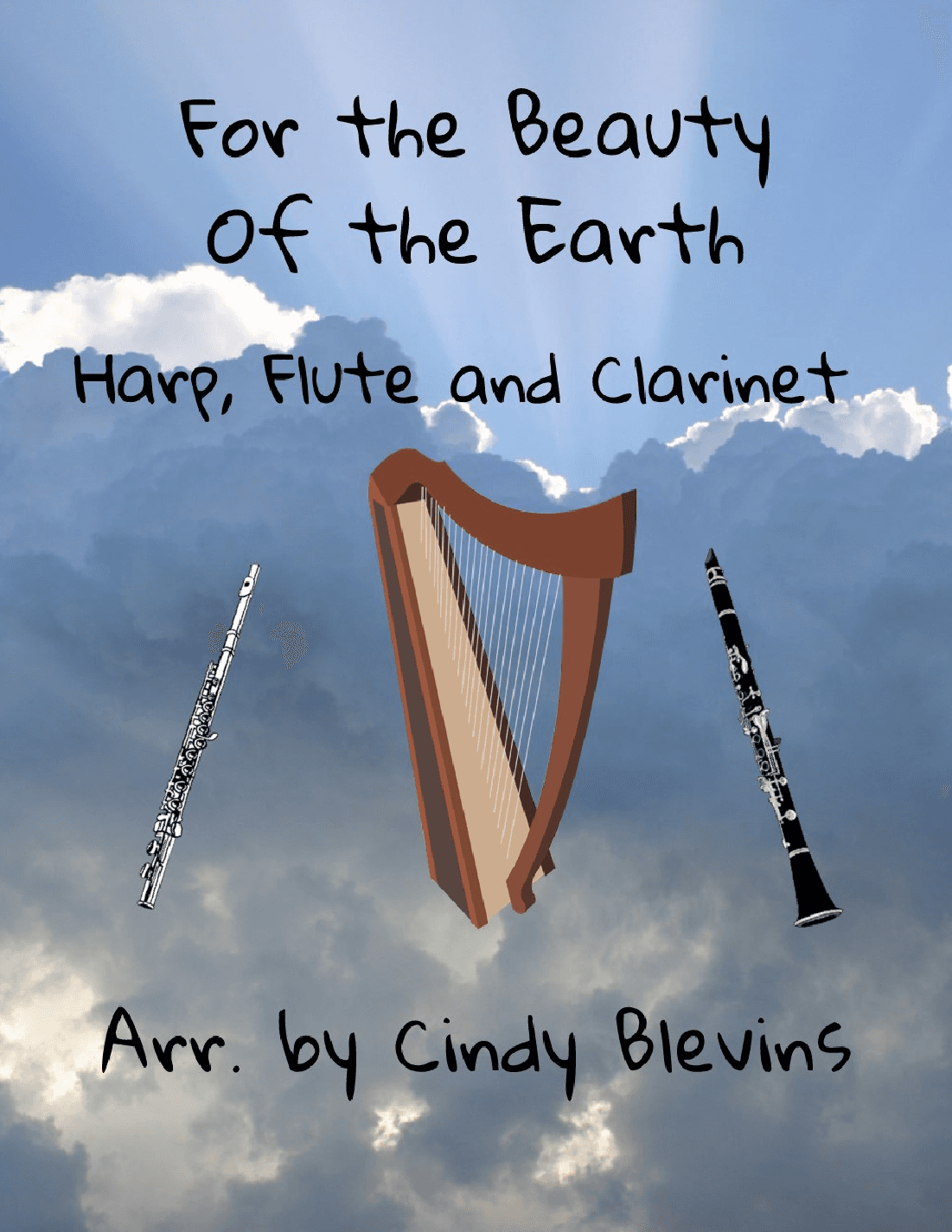 For the Beauty of the Earth, Harp, Flute, and Clarinet (arr. Cindy Blevins)