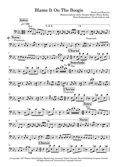Blame It On The Boogie (arr. Marcus Gram Jacobsen)