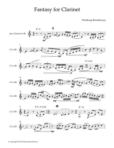 Fantasy for Clarinet