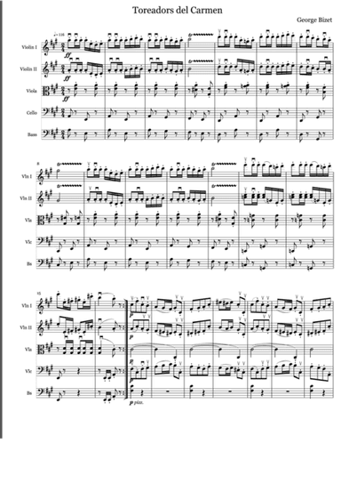 String Chamber Series: "Toreadors" from Carmen (arr. 9Siblingz)