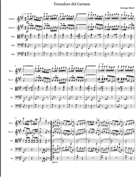 String Chamber Series: "Toreadors" from Carmen (arr. 9Siblingz)