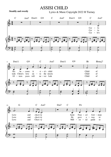 Three Hymns for CARLO ACUTIS 3. ASSISI'S CHILD