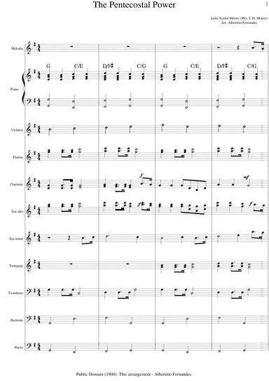 The Pentecostal Power - Score Only (arr. Albertino Fernandes)
