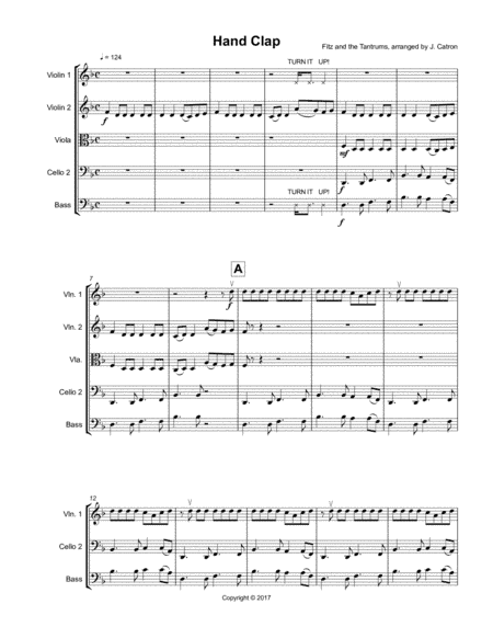 Handclap (arr. Jessica Catron)