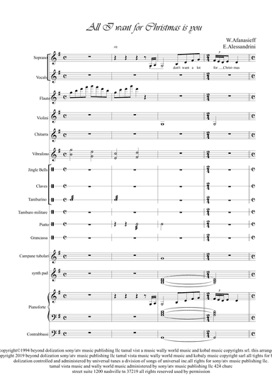 All I Want For Christmas Is You (arr. Ester Alessandrini)