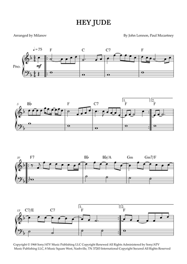 Hey Jude (arr. Milanov)