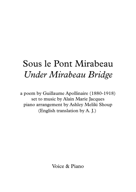 Sous le Pont Mirabeau
