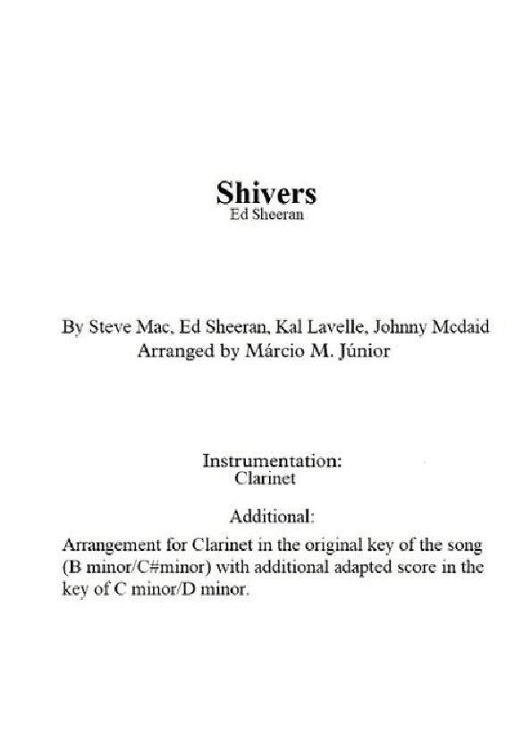 Shivers (arr. Márcio Moreira Júnior)
