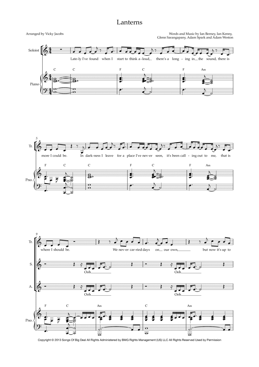 Lanterns (arr. Vicky Jacobs)