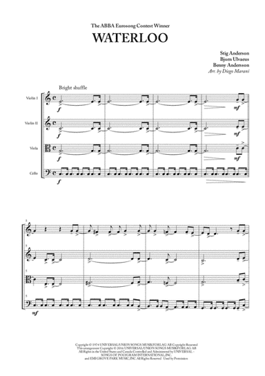 Waterloo (arr. Diego Marani)