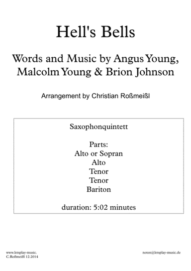 Hells Bells (arr. Christian Roßmeißl)