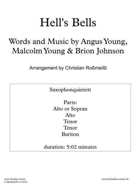 Hells Bells (arr. Christian Roßmeißl)