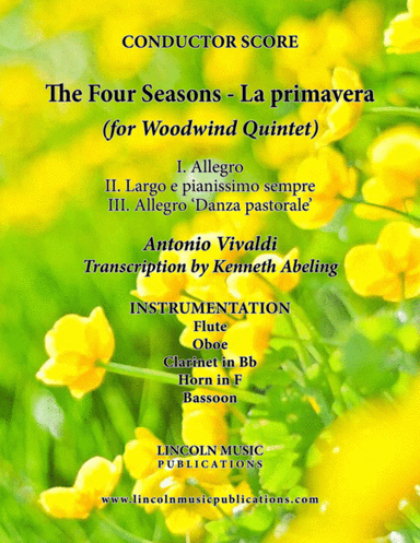 The Four Seasons - La Primavera (for Woodwind Quintet) (arr. Kenneth Abeling)