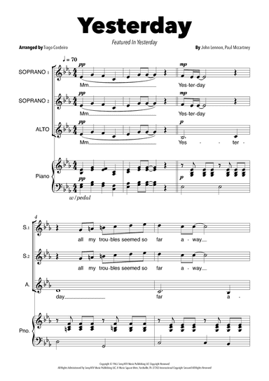 Yesterday (arr. Tiago Cordeiro)
