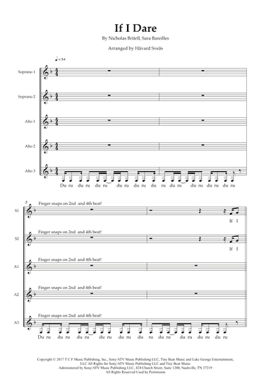 If I Dare (arr. Håvard Sveås)