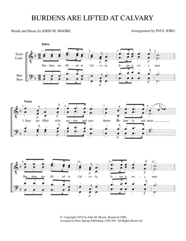 Burdens Are Lifted At Calvary (arr. Paul A. Jorg)
