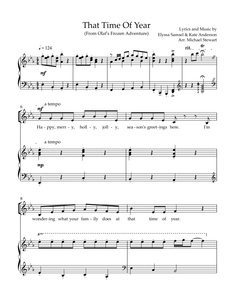 That Time Of Year (arr. Michael Stewart)