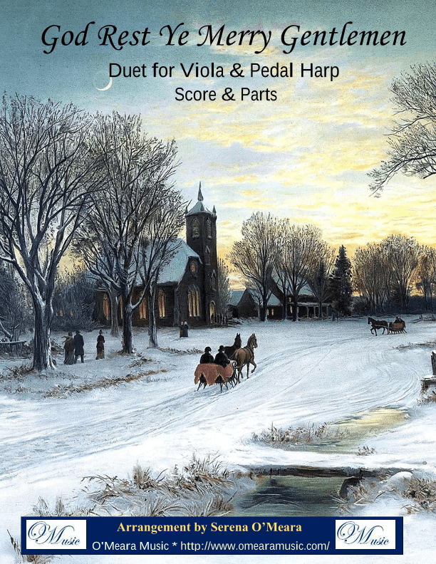 God Rest Ye Merry, Gentlemen, Duet for Viola & Pedal Harp (arr. Serena O'Meara)