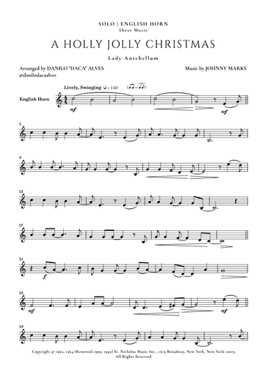 A Holly Jolly Christmas (arr. Danilo “Daca” Alves)