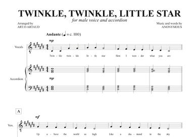 Twinkle Twinkle Little Star (arr. Art.o Artaud)