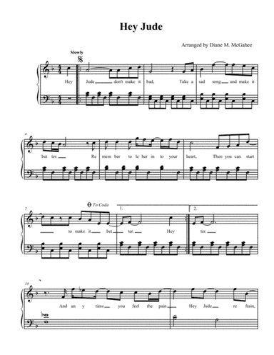 Hey Jude (arr. Diane M. McGahee)