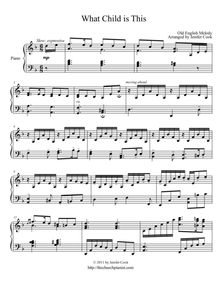 What Child is This (arr. Jenifer Lynn Cook)