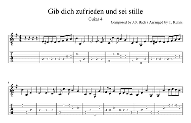 Gib dich zufrieden und sei stille (arr. Terry Kuhns)