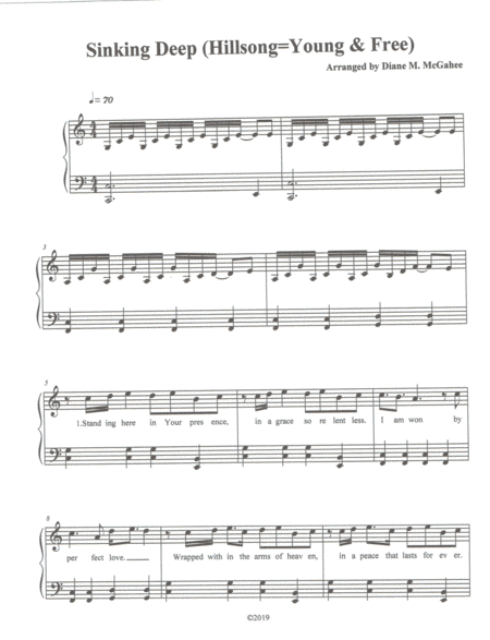 Sinking Deep (arr. Diane M. McGahee)