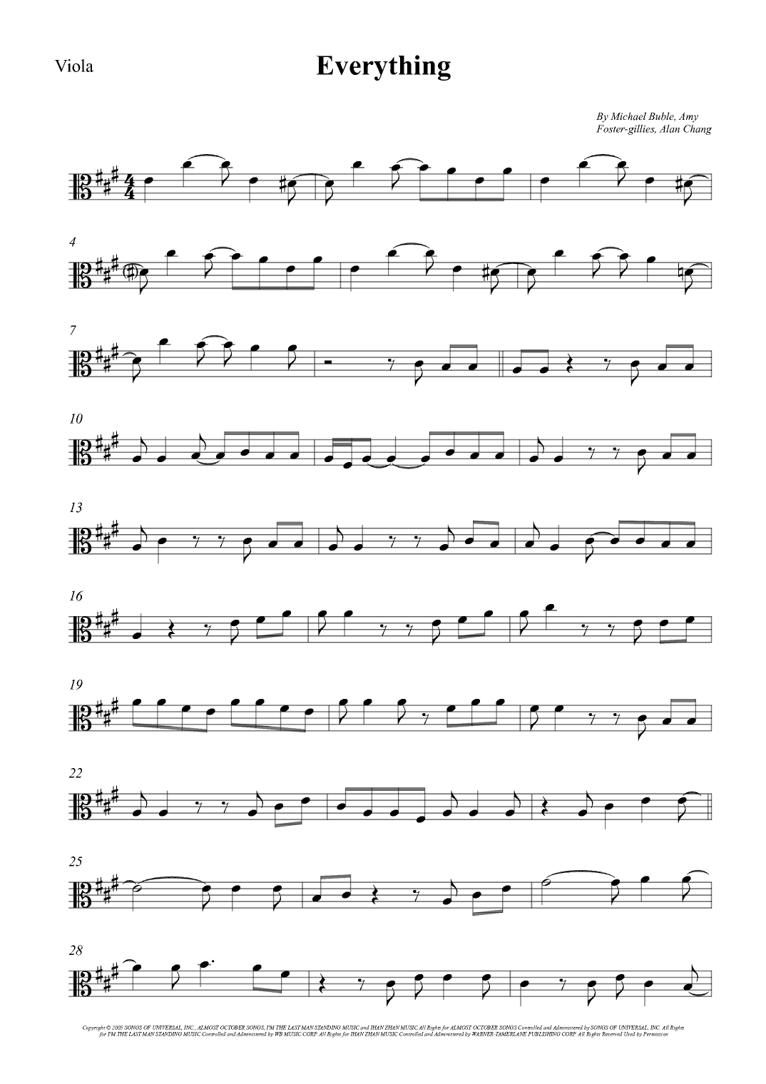 Everything (arr. Wesley S. SIlva)