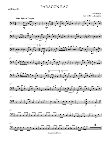Paragon Rag (arr. Nick Lacanski)