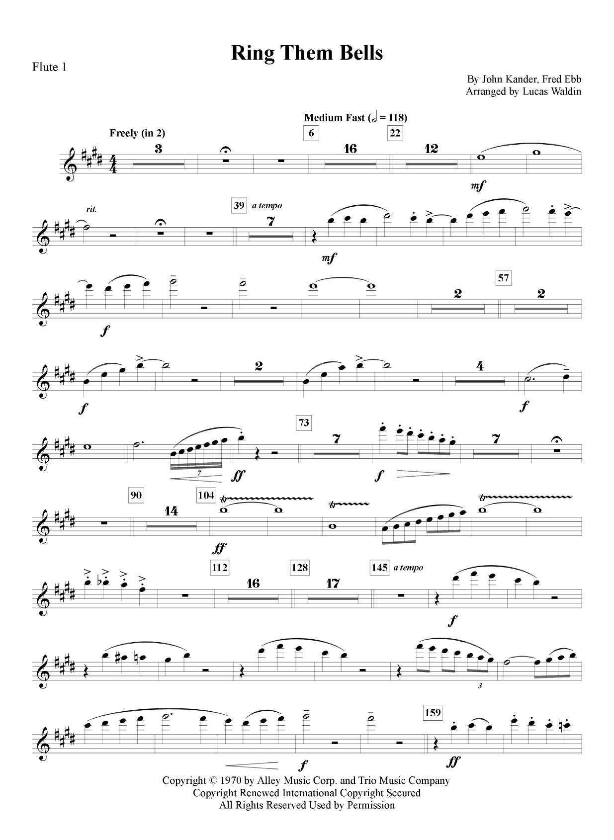 Ring Them Bells (arr. Lucas Waldin)