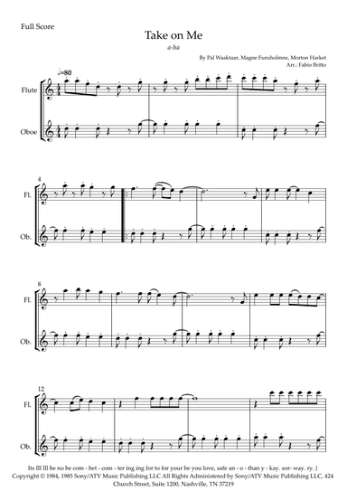 Take On Me (arr. Fabio Britto)
