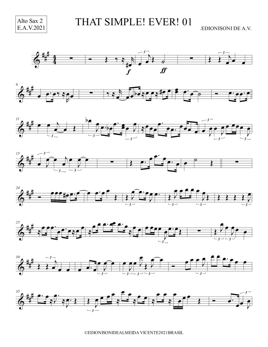 THAT SIMPLE! EVER! 01 - Alto Sax 2