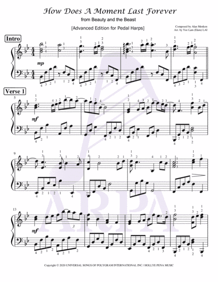 Beauty And The Beast (arr. Yee Lam (Elam) LAI)