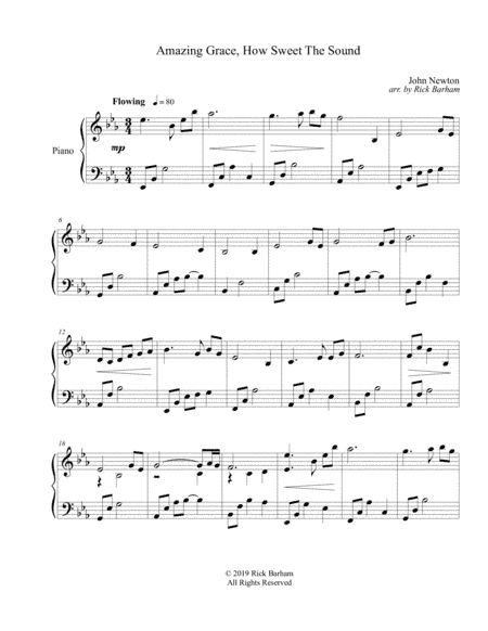 Amazing Grace, How Sweet The Sound (arr. Rick Barham)