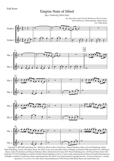 Empire State Of Mind (arr. Fabio Britto)