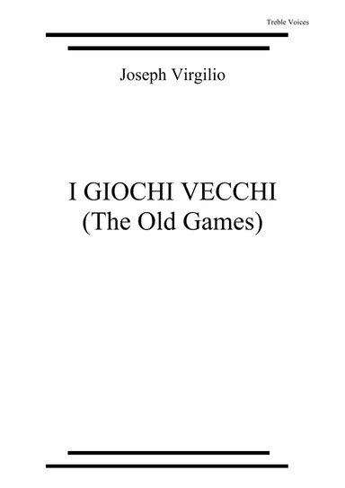 i giochi vecchi
