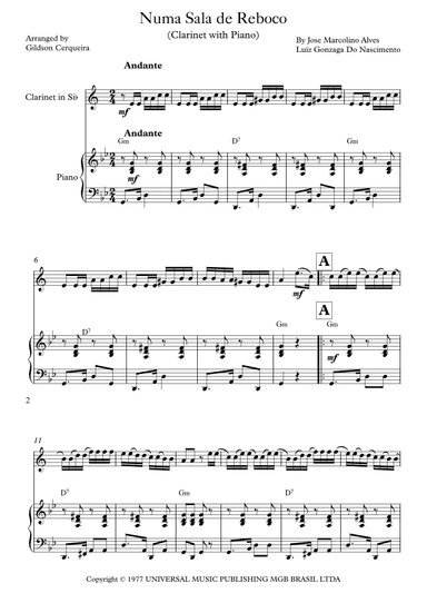 Numa Sala De Reboco (arr. Gildson Cerqueira)