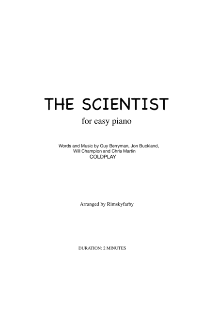 The Scientist (arr. Rimskyfarby)
