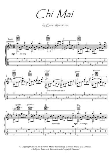 Chi Mai (arr. PianoSheetNow)