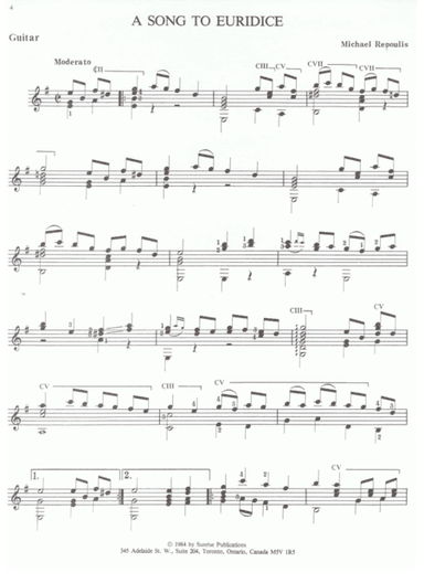 A Song to Euridice